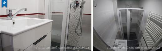 Malá Chuchle - malá koupelna a wc s obklady Vibrazioni