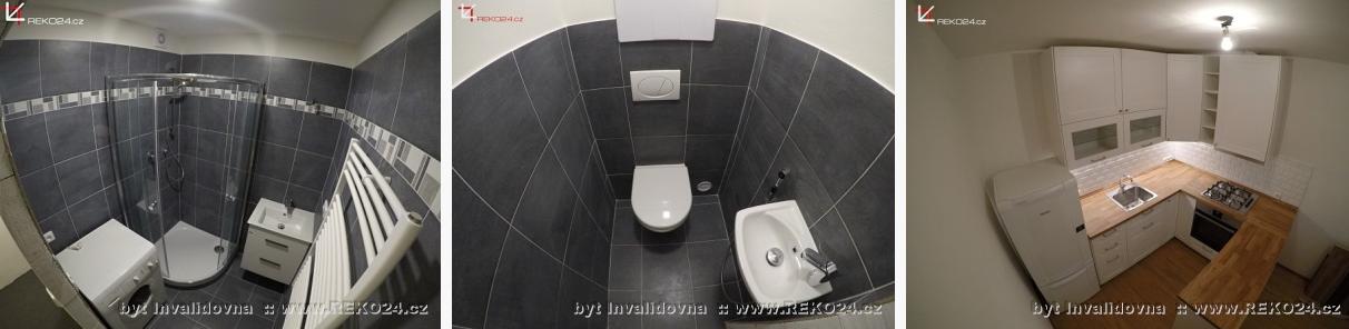 Byt a kuchyň Invalidovna - dlažba Tahiti a kuchyň IKEA