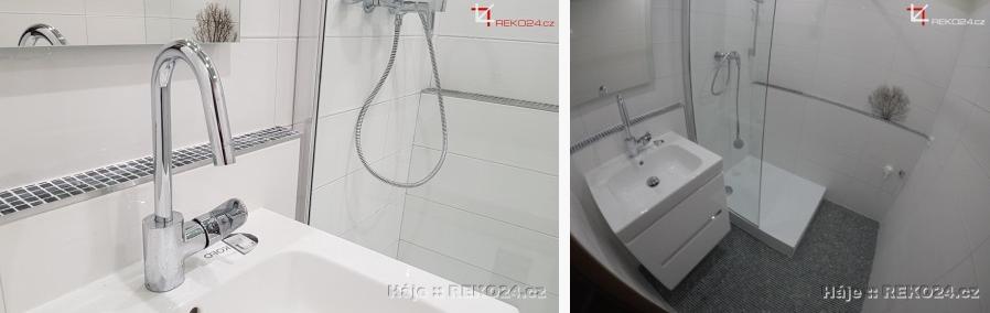 Walk-in zástěna a mozaika v koupelně Dom Smooth - Háje